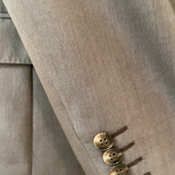 JF J Ferrar Slim Light Brown Sport Coat, 42R - Picture 7 of 8